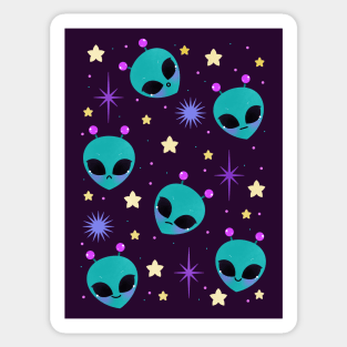 Kawaii alien emote pastel Sticker